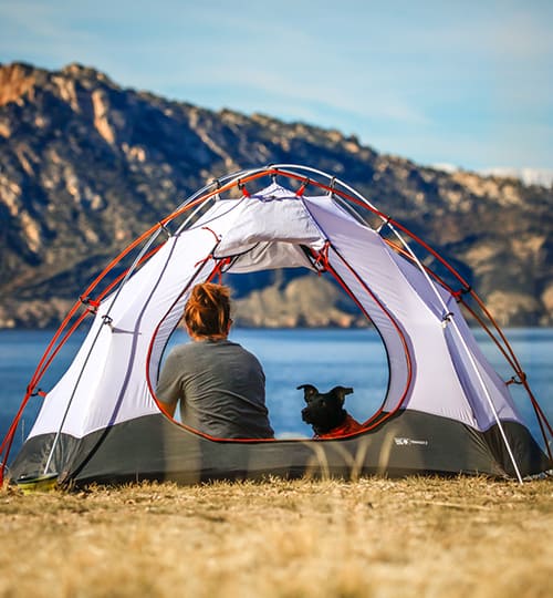 Camping under the stars